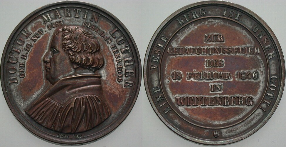 Bronzemedaille 1846 Slg. Whiting 723 Patina, sehr schön - vorzüglich