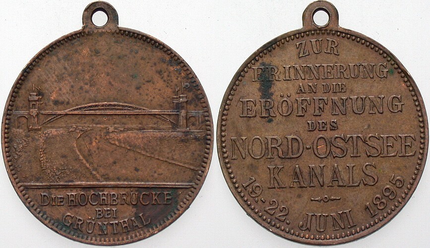 Bronzemedaille 1895 Sehr schön