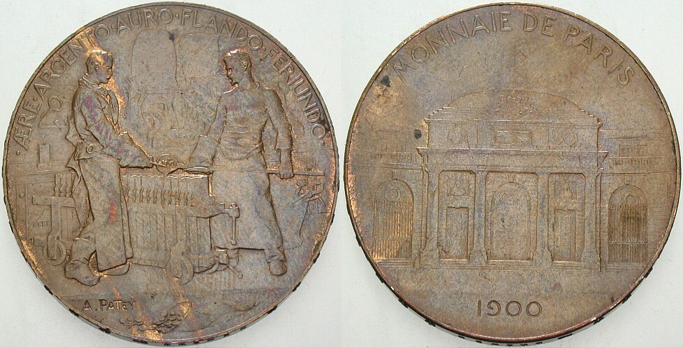 Bronzemedaille 1900  Sehr schön