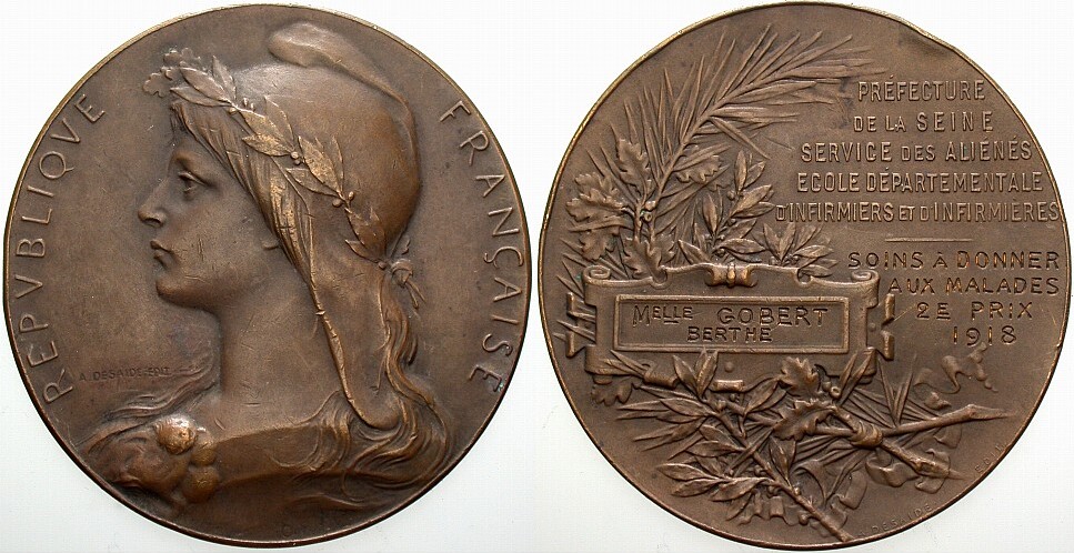 Bronzemedaille 1918 Rdf., sehr schön