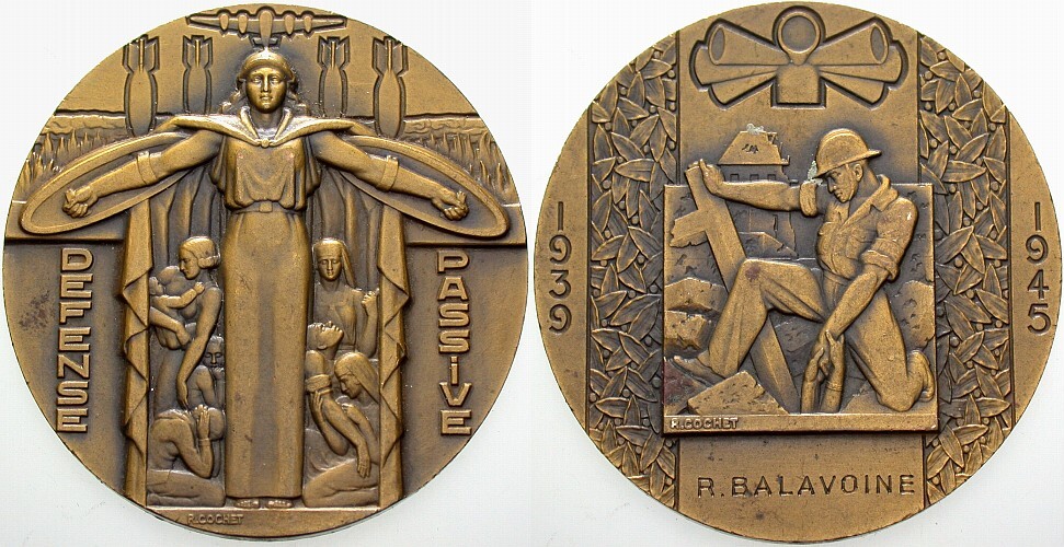 Bronzemedaille 1945 Vorzüglich