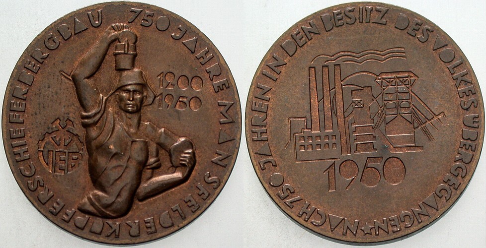 Bronzemedaille 1950  Vorzüglich