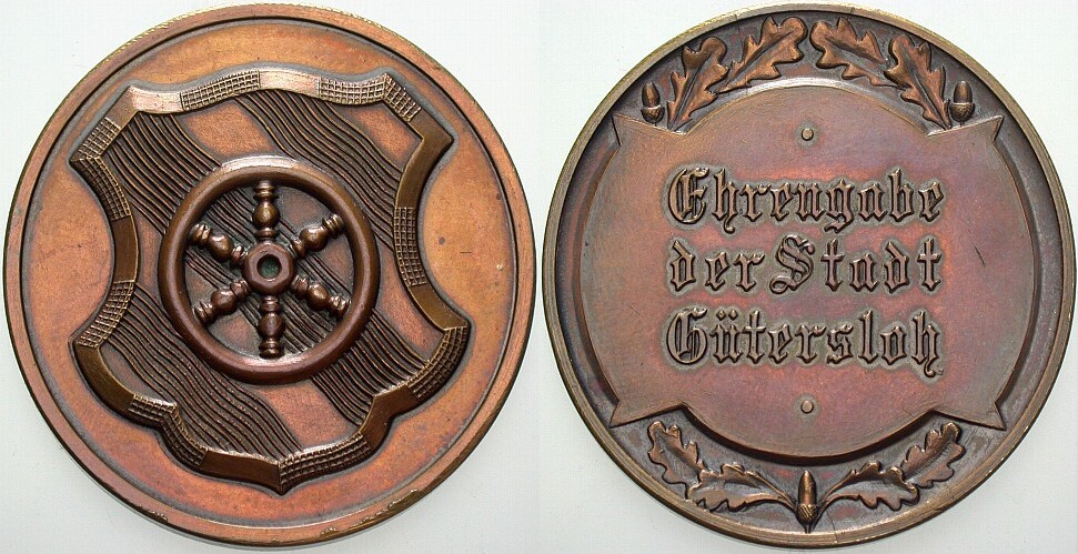 Bronzemedaille o.J.  Patina, sehr schön - vorzüglich