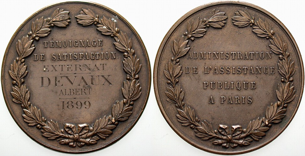 Bronzeplakette 1899 Sehr schön +