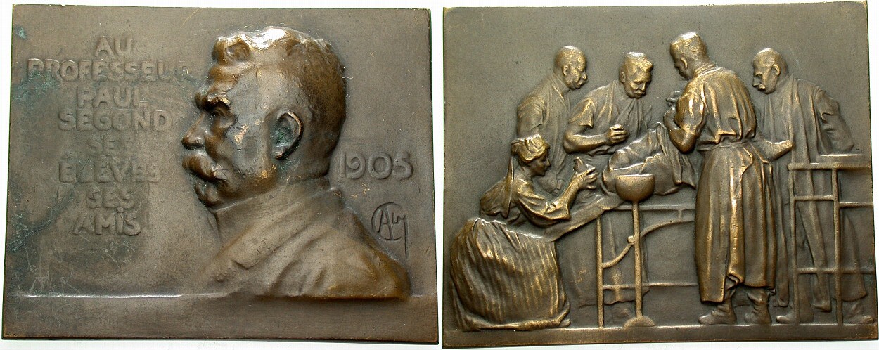 Bronzeplakette 1905  Sehr schön/Vorzüglich