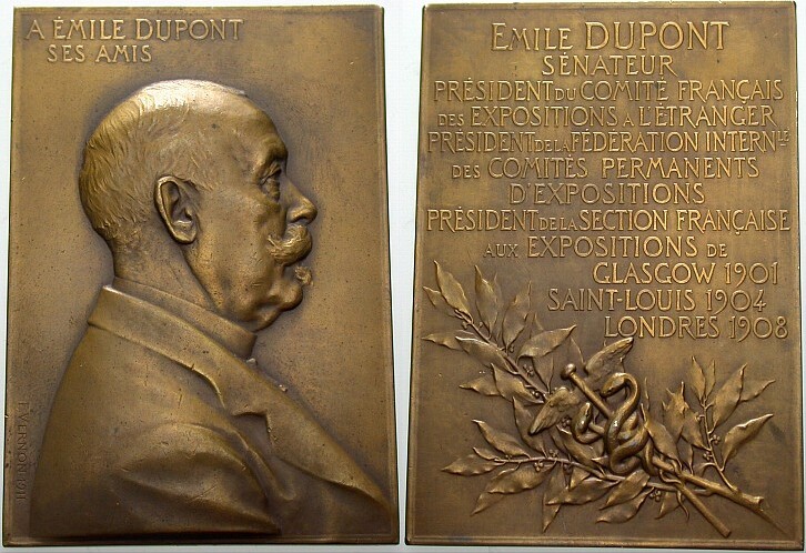 Bronzeplakette 1911 Sehr schön - vorzüglich