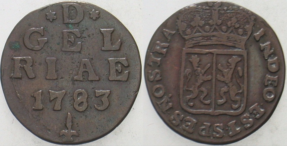 Duit 1783 KM 105 Sehr schön