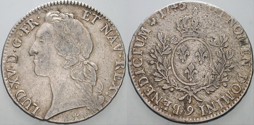 Ecu 1743 Dav. 1331 KM. 512.27 Sehr schön/fast sehr schön