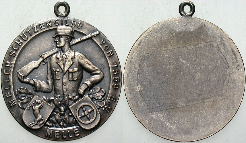 einseitige Medaille o.J. Vorzüglich mit Henkel