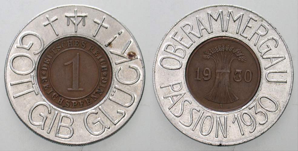 Glückspfennig 1930  Sehr schön - vorzüglich