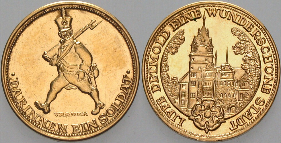 Goldmedaille o.J. Wz. Kratzer, vorzüglich