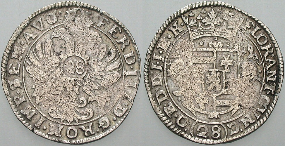 Gulden zu 28 Stübern o.J. Dav. 713 Schrötlingsfehler, schön