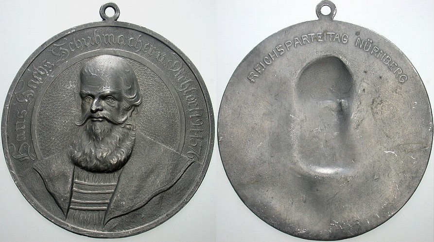 Hohlguß-Zinnmedaille o.J. (1928) Sehr schön - vorzüglich