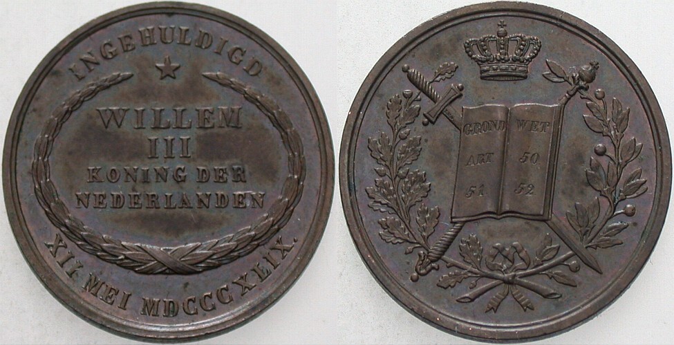 Jeton 1849 Patina, vorzüglich