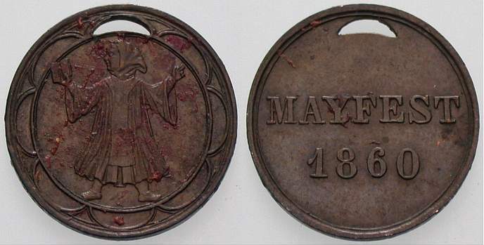 Jeton 1860  Patina, sehr schön - vorzüglich