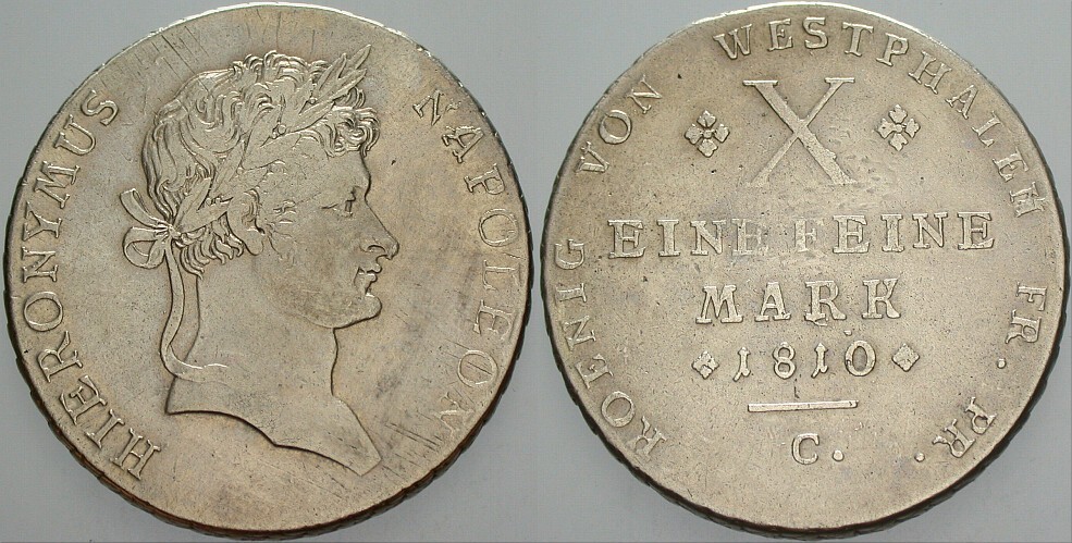 Konventionstaler 1810  Kl. Schrötlingsfehler, sonst sehr schön