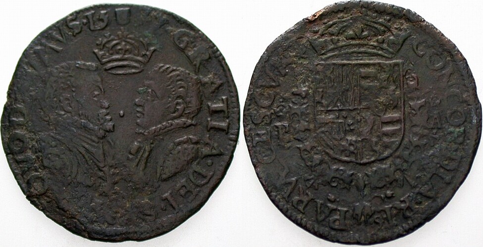 Kupfer - Jeton 1577 Dugniolle 2707 Schön - sehr schön