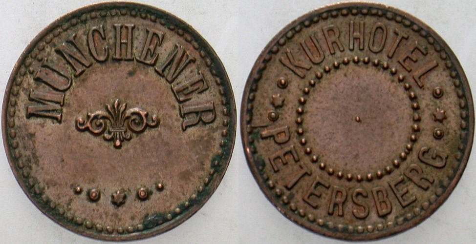 Kupfermarke o.J. Menzel verg. 20322 Patina, vorzüglich