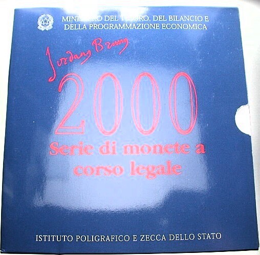 Kursmünzensatz (12 Münzen = 3388 Lire) 2000  Stempelglanz