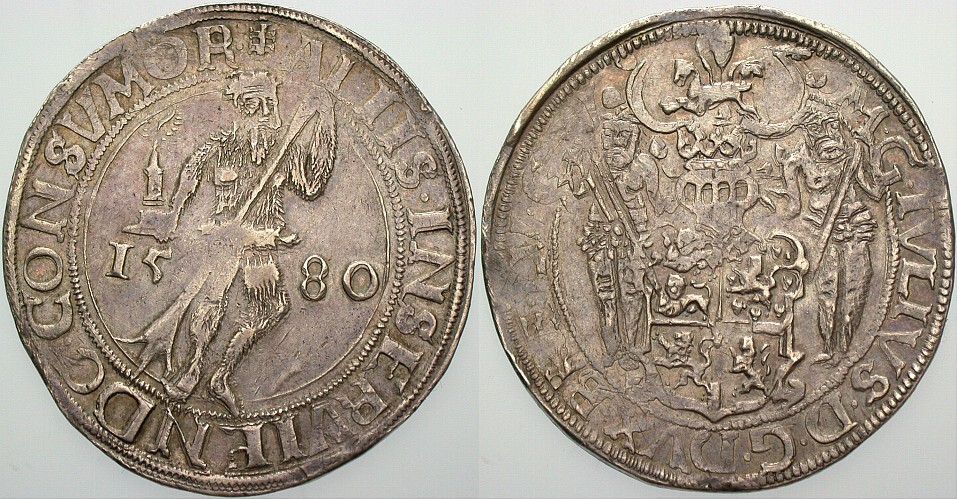 Lichttaler 1580 Welter 576 Davenport 9063 Patina, gutes sehr schön