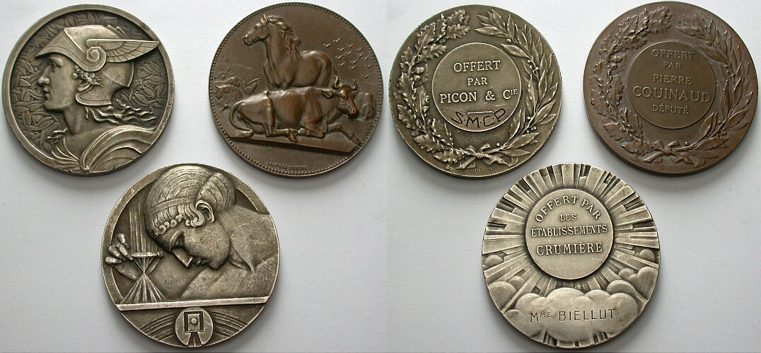 Lot von 3 x Bronzemedaillen o.J.  Sehr schön - vorzüglich