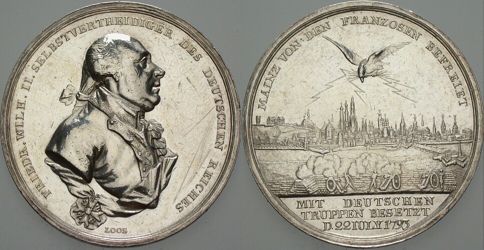 Medaille 1793 Marienb. 9956 Olding 90 Kratzrer, berieben, sehr schön