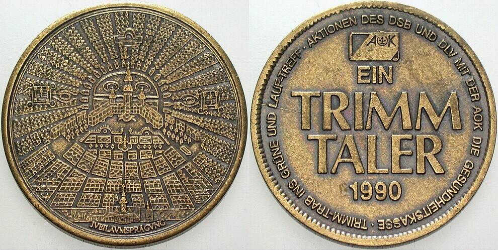 Medaille 1990 Sehr schön