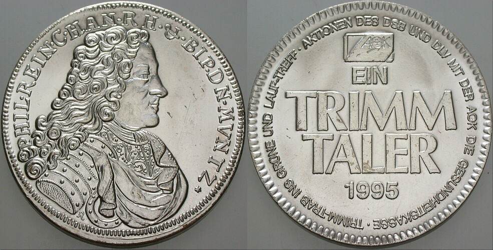 Medaille 1995 Fast Stempelglanz