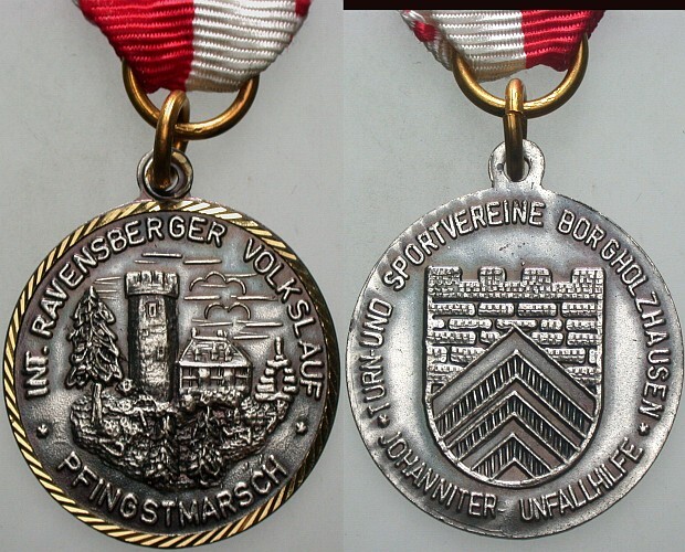 Medaille am Rand vergoldet 1972  Vorzüglich am Band