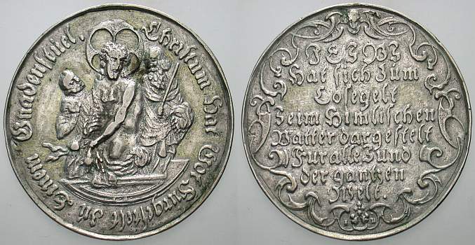 Medaille o.J.(späterer Nachguss) Fr.u.S. 5026 Patina, sehr schön