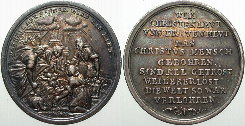 Medaille o.J. /um 1700) Slg. Goppel - Patina, sehr schön