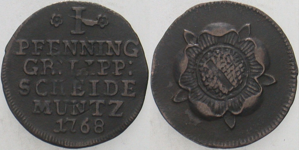 Pfennig 1768 Grote 297 Sehr schön +