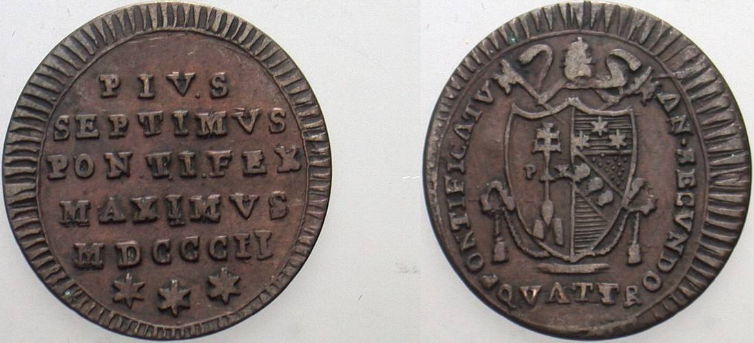 Quattrino 1802 KM. 1264 Sehr schön