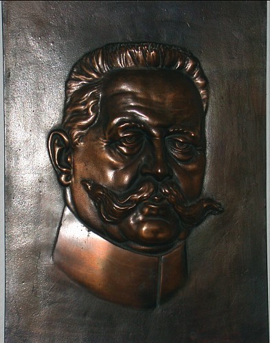 Reliefplatte aus Bronze o.J. Fast vorzüglich
