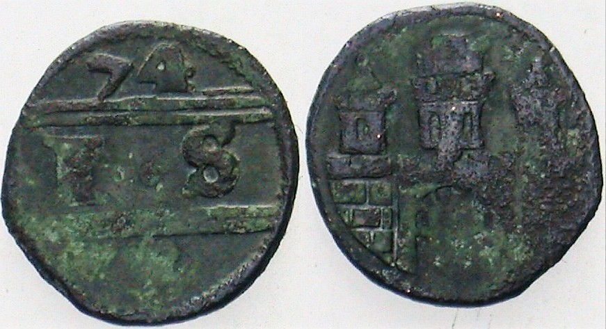 Scherf (1/2 Pfennig) 1574 Gaedechens 1240 Leichte Korrosion, schön - sehr schön