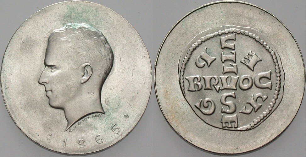 Silbermedaille 1965  Patina, vorzüglich - Stempelglanz