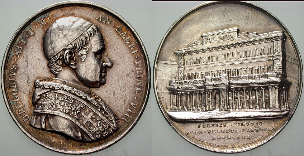 Silbermedaille o.J. (AN VIII) Rand und Felder bearbeitet, Druchstellen, optisch sehr schön