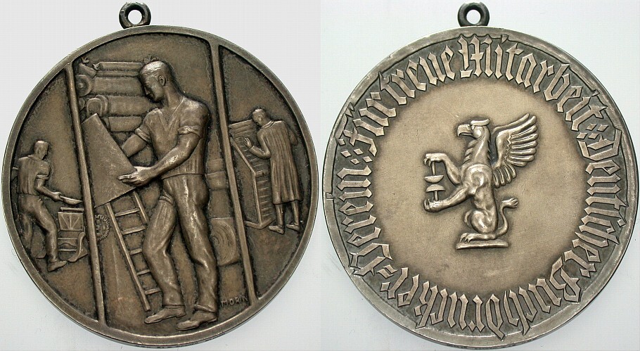Silbermedaille o.J.  Vorzüglich