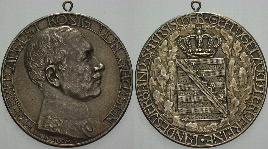 Silbermedaille ohne Jahr  Gehenkeltes vorzügliches Exemplar