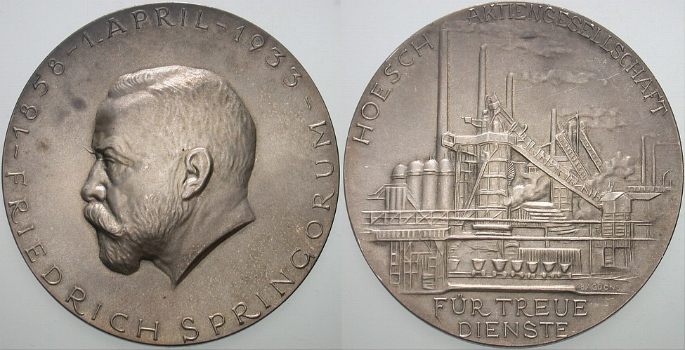 SILBERNE VERDIENSTMEDAILLE 1933  Patina, gutes vorzüglich