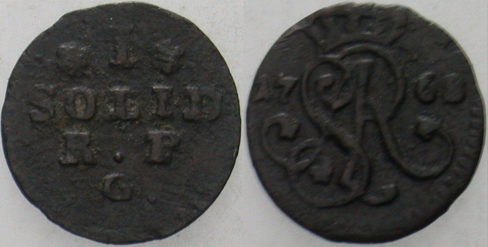 Solidus (Schilling) 1768 Gumowski 2332 Kopicki 2160 Sehr schön