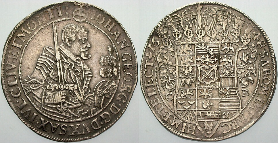 Taler 1648 Schnee 879 Dav. 7612 Sehr schön +