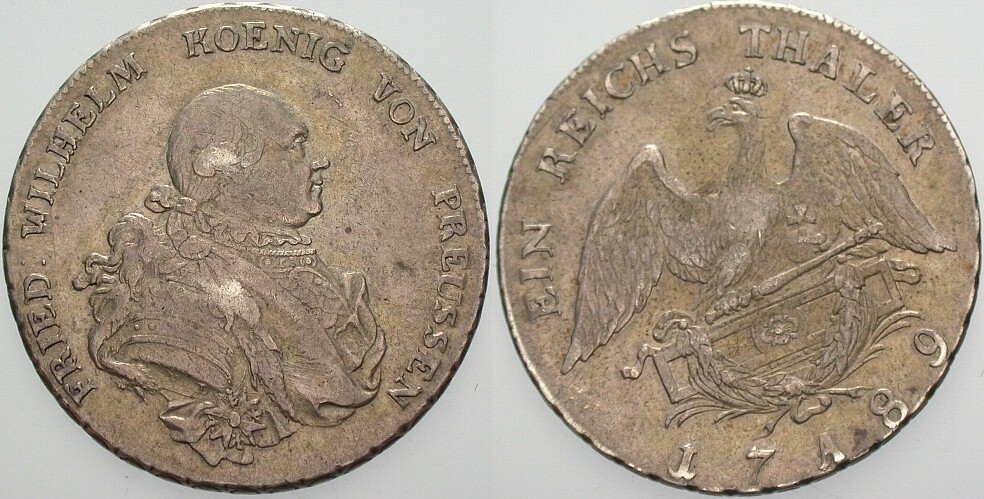 Taler 1789 Jaeger 23 Dav. 2597 Olding 1 Patina, sehr schön