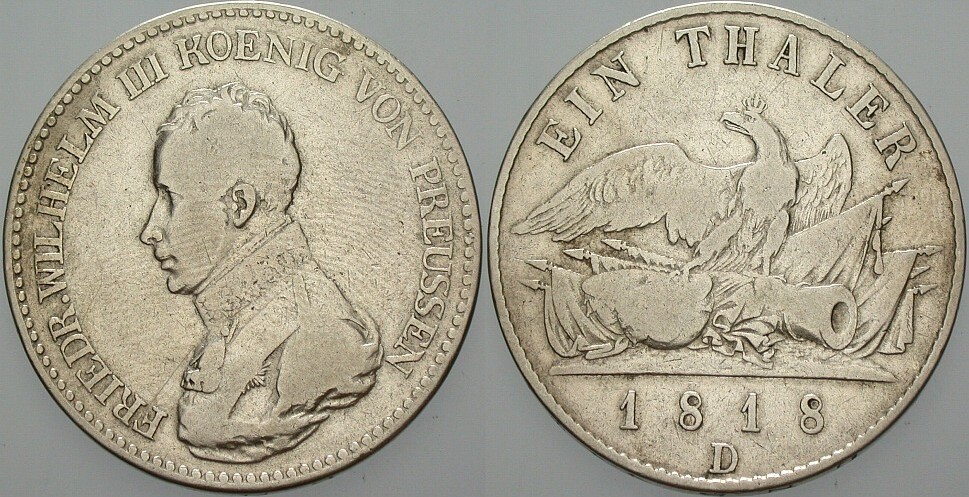Taler 1818 Jaeger 37 AKS 13 Schön - sehr schön