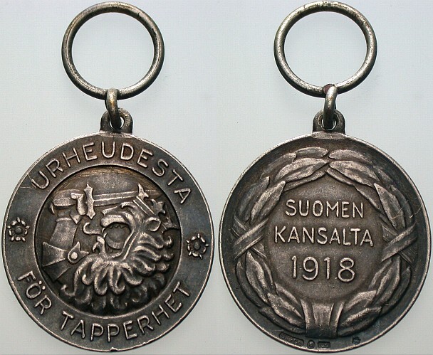 Tragbare Silbermedaille 1918  Wz. Rdf., sehr schön -  vorzüglich