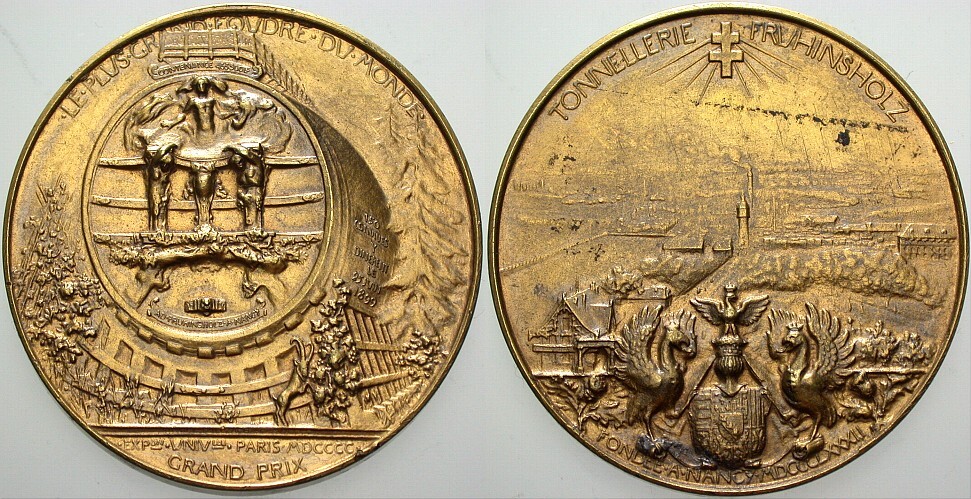 vergoldete Bronzemedaille 1905  Wz. Rdf., sehr schön - vorzüglich