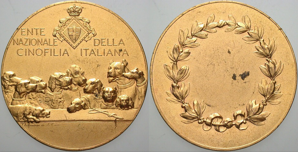 vergoldete Bronzemedaille o.J. Sehr schön - vorzüglich