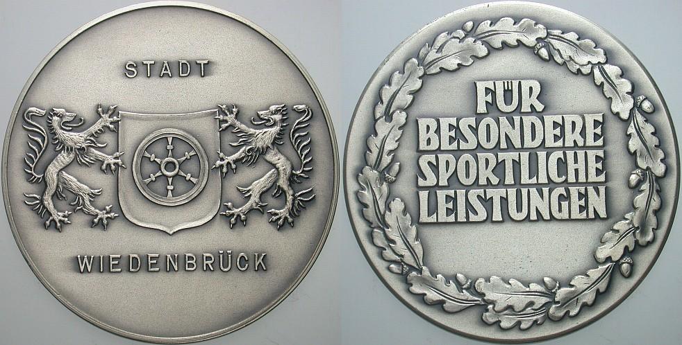 Versilberte Bronzemedaille o. J.  Vorzüglich