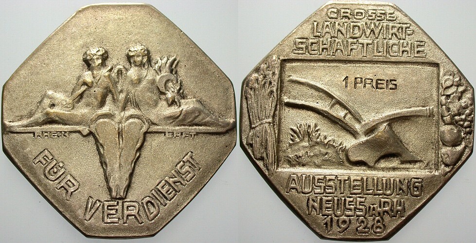 Versilberte Verdienstmedaille 1928 Vorzügliches Exemplar im zeitgenössischem Etui