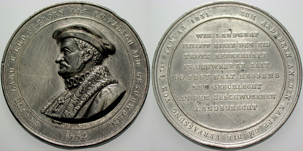 Zinnmedaille o.J.(1861) Hoff. 5183 Schütz 471 Kleiner Randfehler, sonst sehr schön